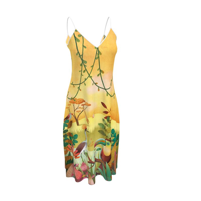 Précommande Robe bretelle imprimée BAGATELLE SAFARI