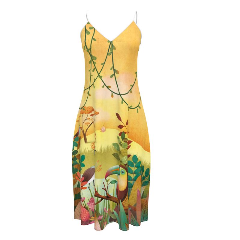 Précommande Robe bretelle imprimée BAGATELLE SAFARI