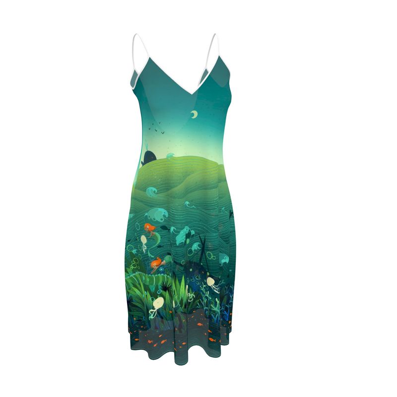 Précommande Robe bretelle imprimée BAGATELLE SIRENE