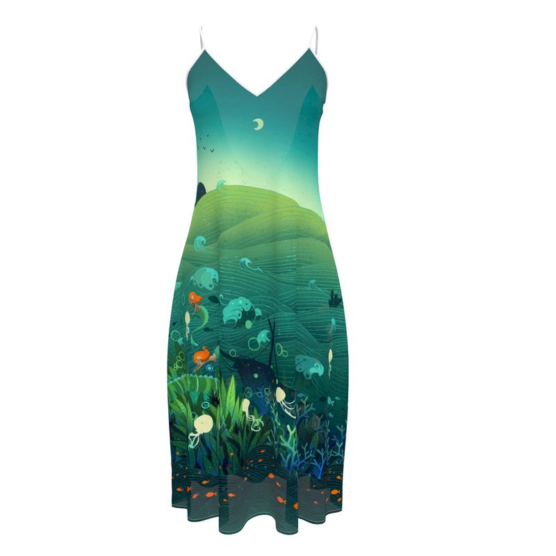 Précommande Robe bretelle imprimée BAGATELLE SIRENE