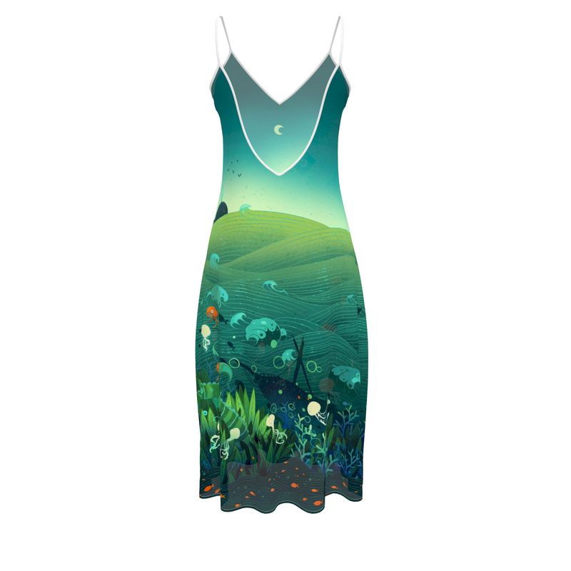 Précommande Robe bretelle imprimée BAGATELLE SIRENE