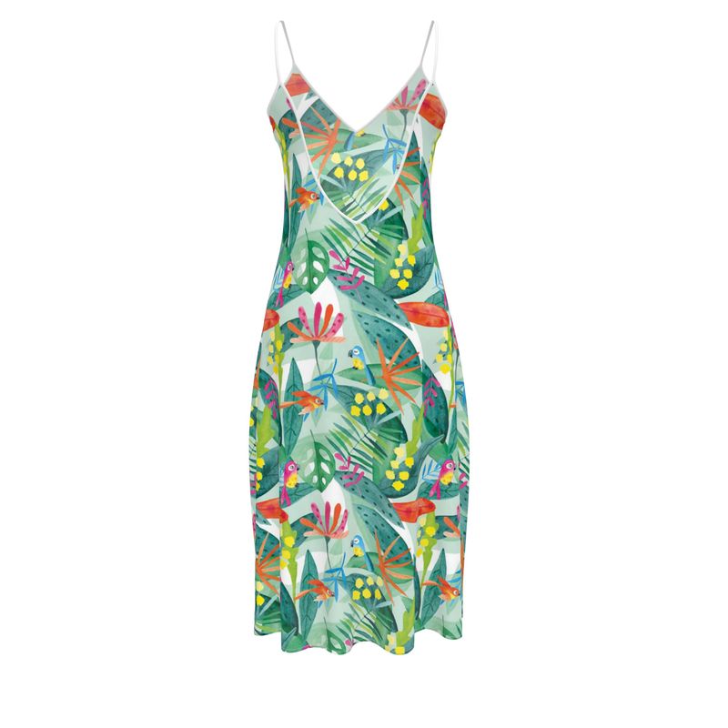Précommande Robe bretelle imprimée BAGATELLE PERROQUETS