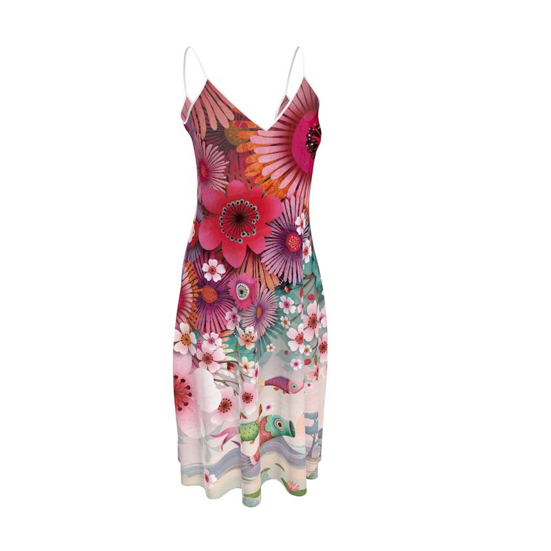 Précommande Robe bretelle imprimée BAGATELLE CARPE KOI