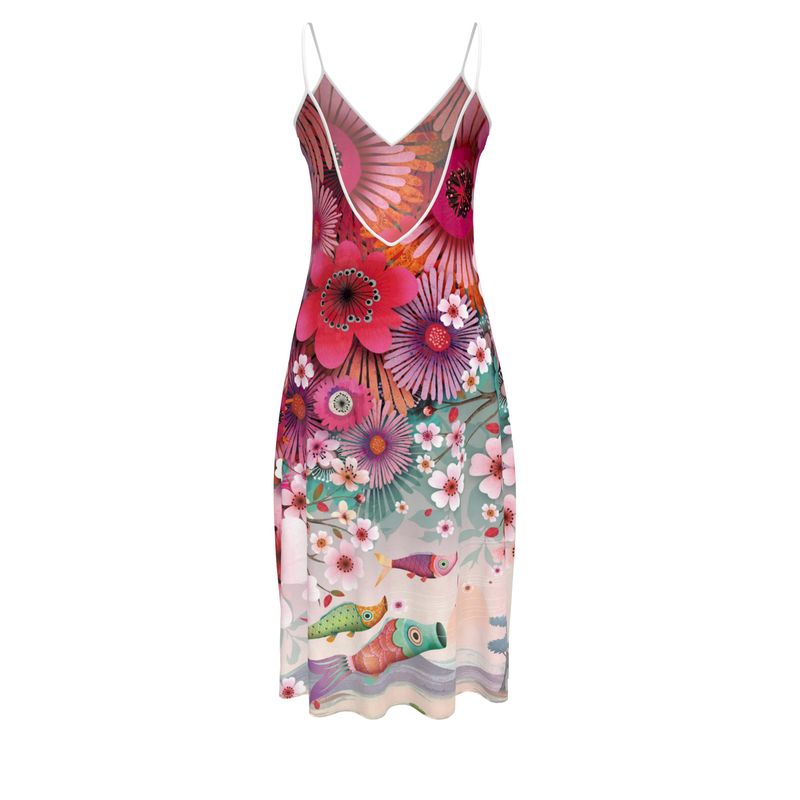 Précommande Robe bretelle imprimée BAGATELLE CARPE KOI
