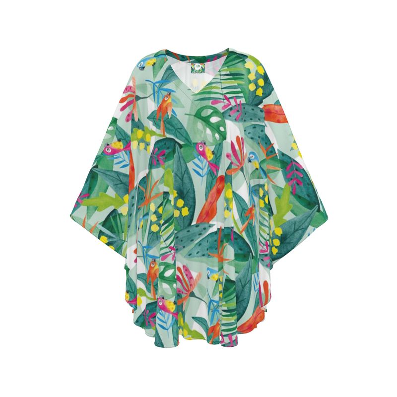 Robe voile CLEO PERROQUETS