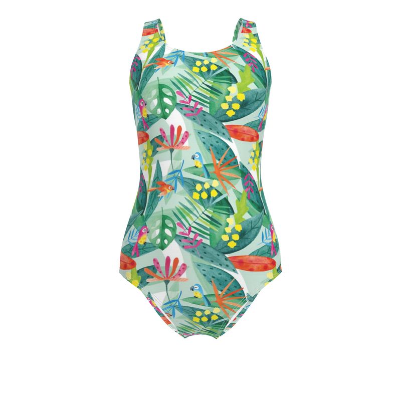 Précommande Maillot de bain une pièce ALIZEE PERROQUETS