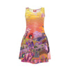 ANYA BIRD CAGE velvet skater dress