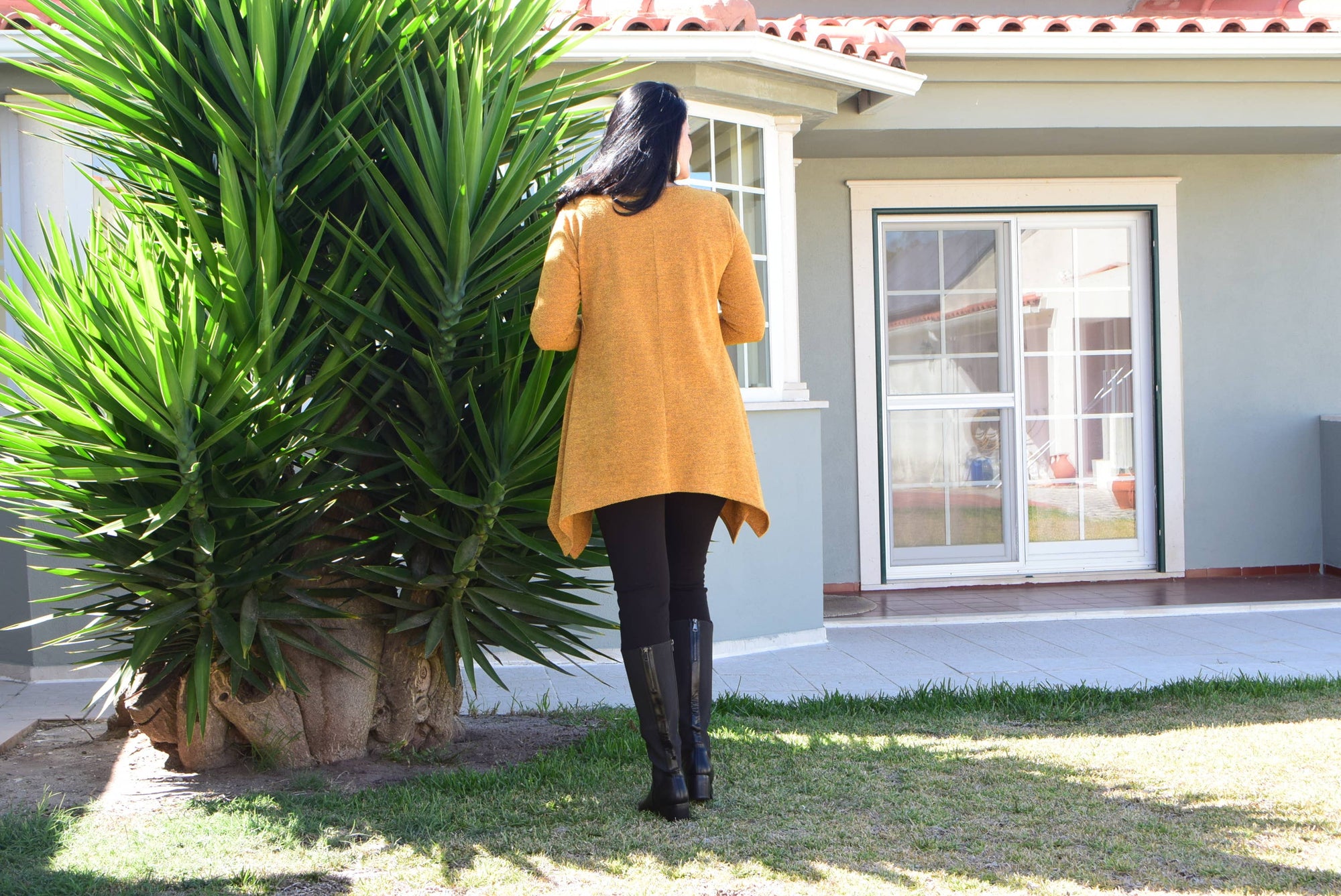 Tunique grande taille en tissu tricoté chaud Olivia/L à 6XL