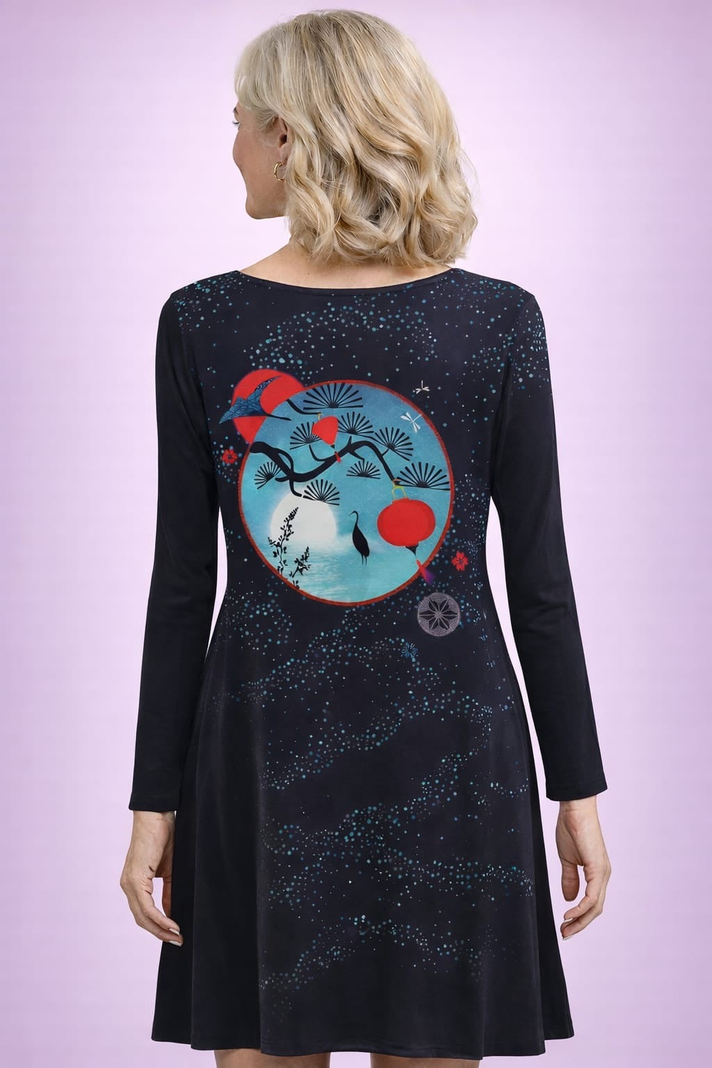 THEODORA Mandala Amber Velvet Dress 