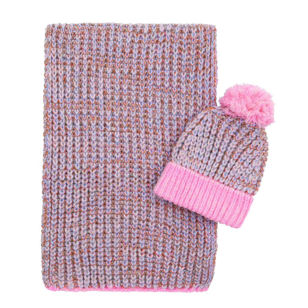 Écharpe en tricot Florence Twist - Rose