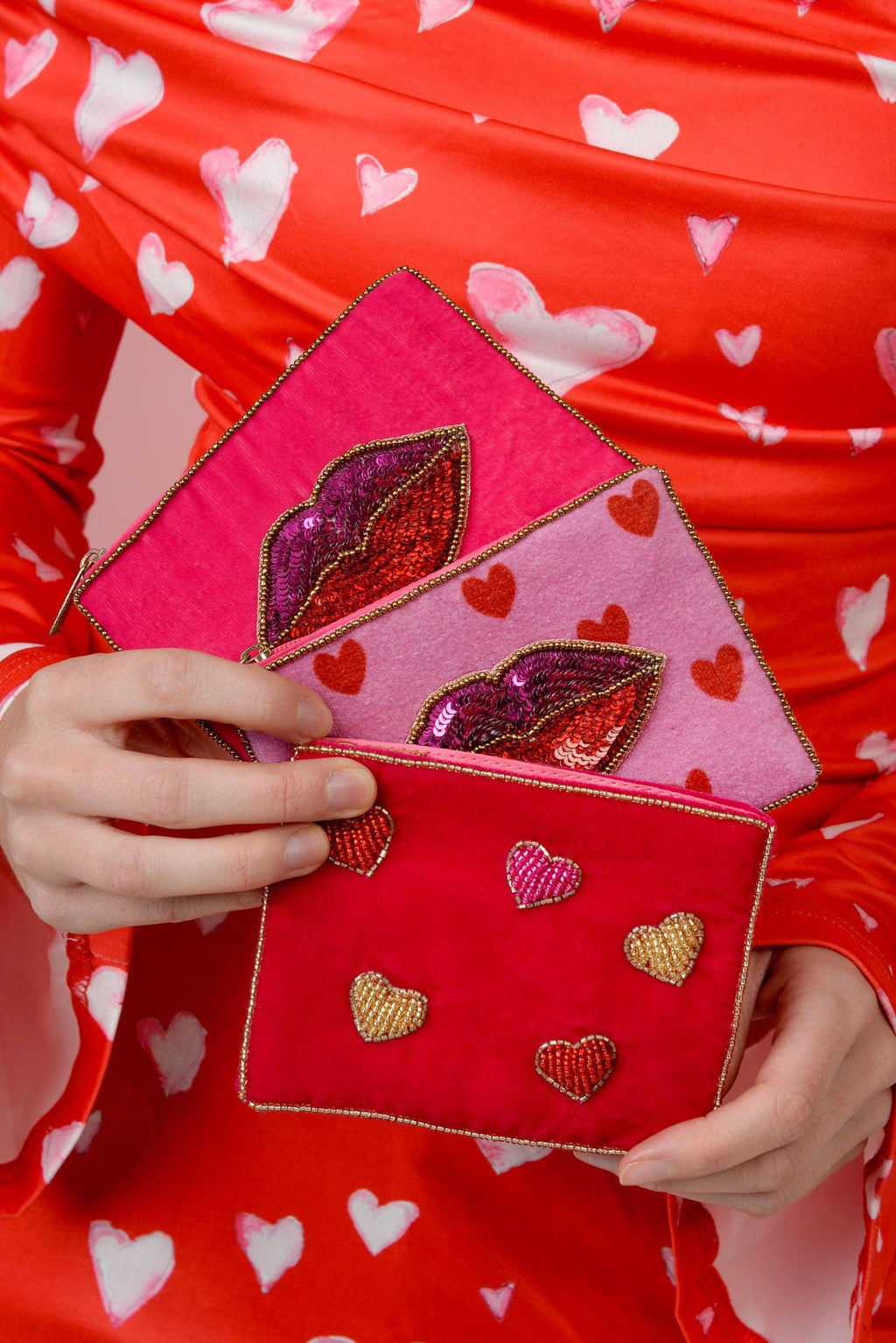POCHETTE PETITE MULTI-CŒUR