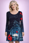 THEODORA Mandala Amber Velvet Dress 