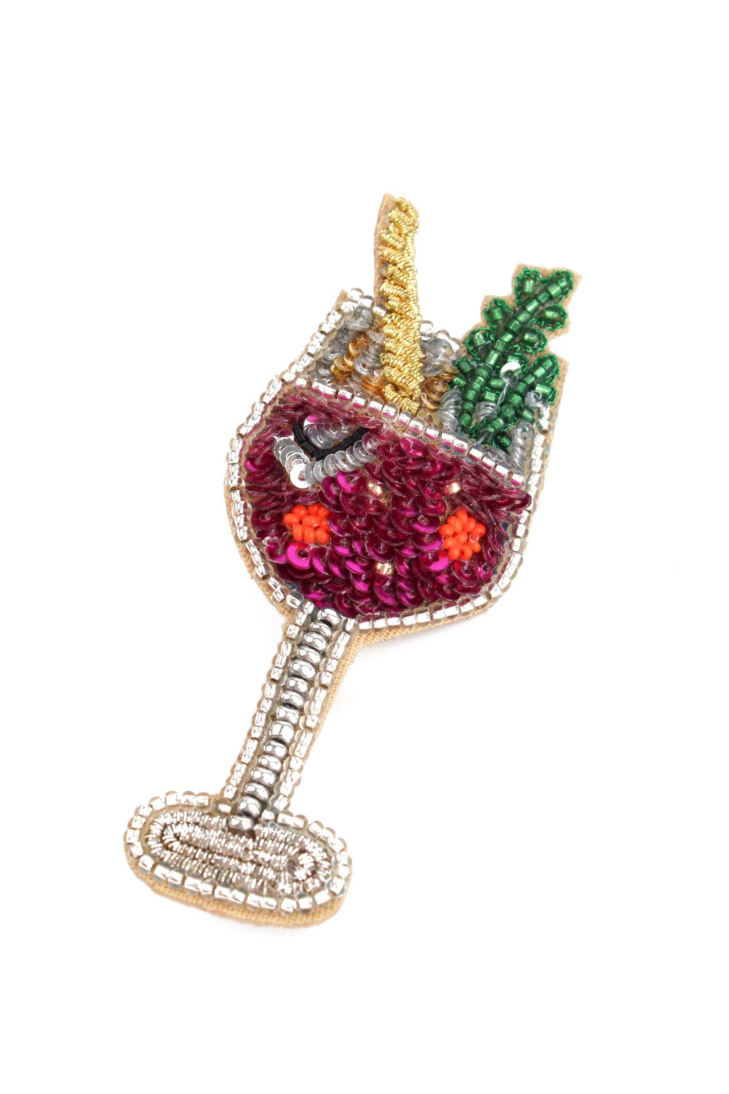 BROCHE FIZZ ROSE