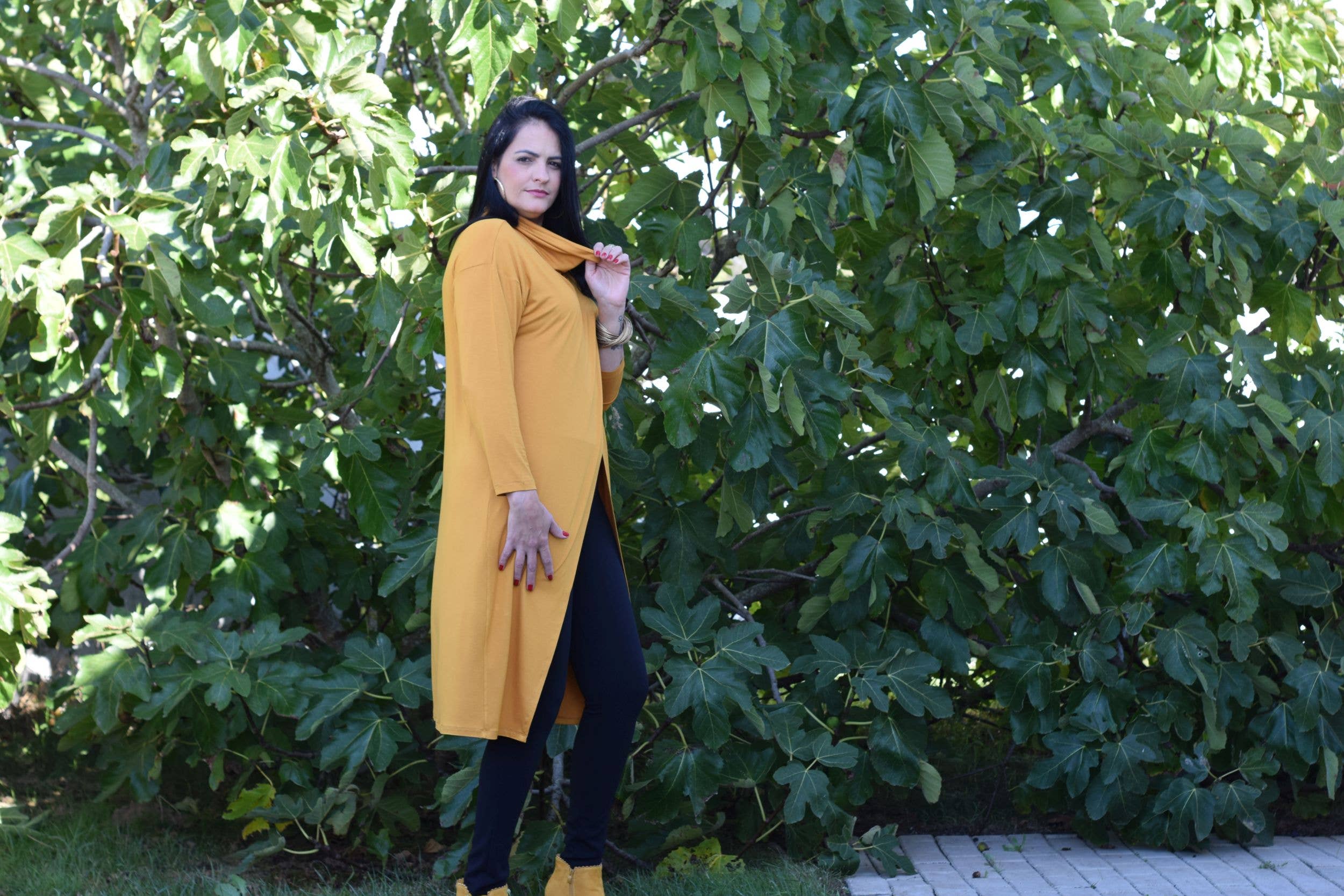 Tunique Rebecca - L à 6XL/Tunique longue/Col roulé