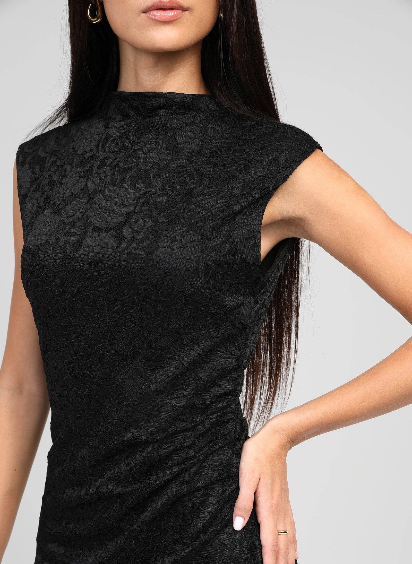 ROBE MIDI ELINOR noir