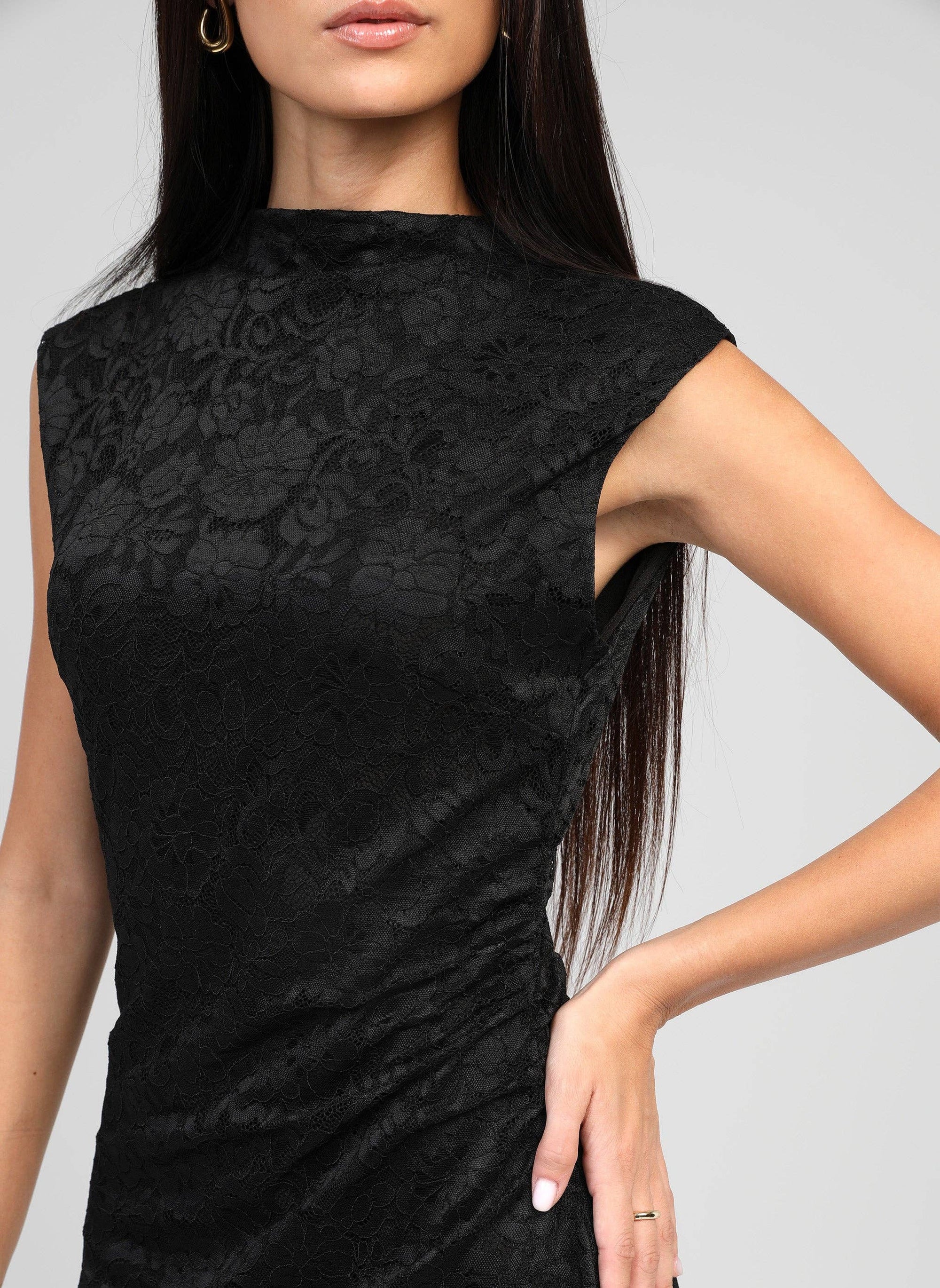 ROBE MIDI ELINOR noir