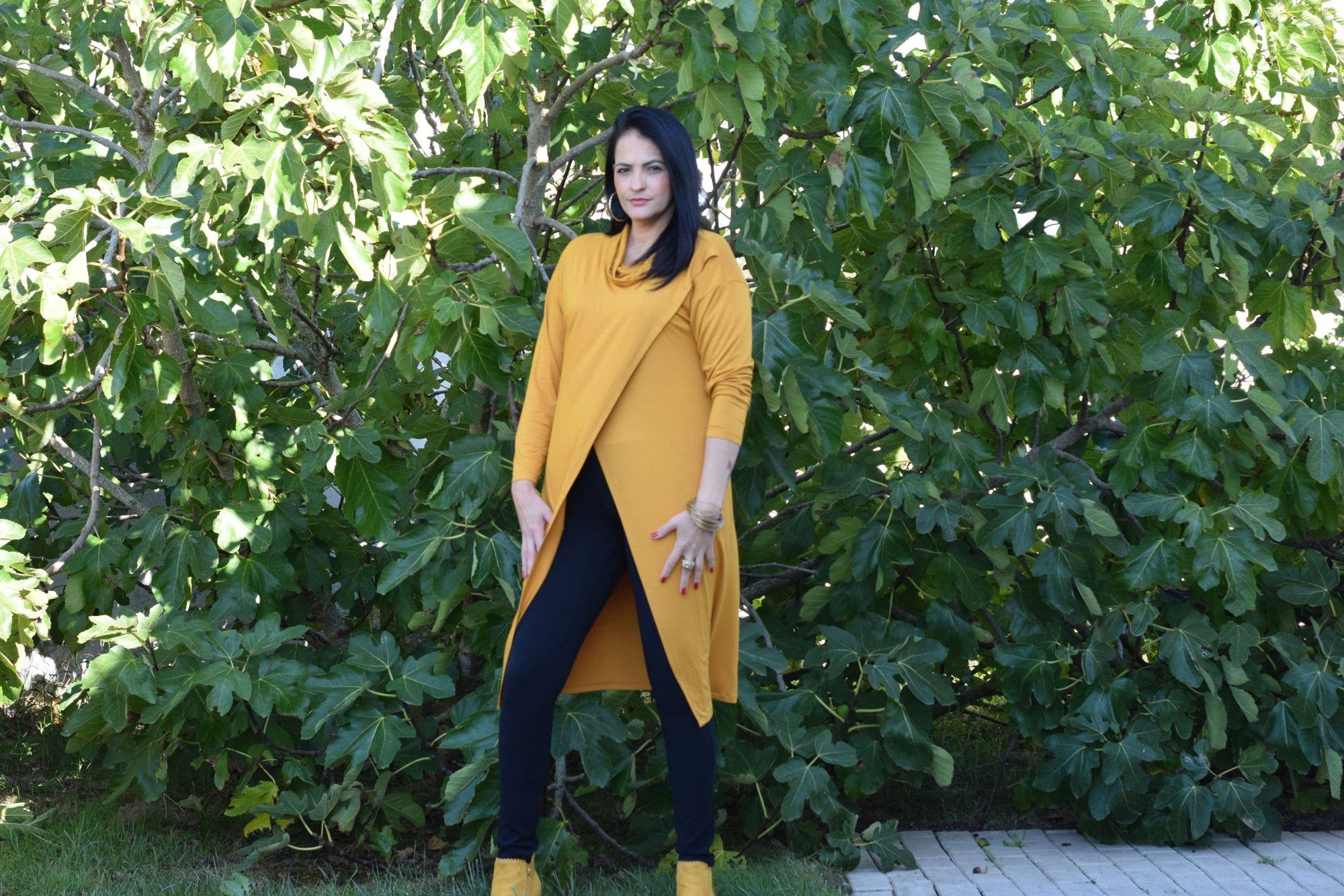 Tunique Rebecca - L à 6XL/Tunique longue/Col roulé