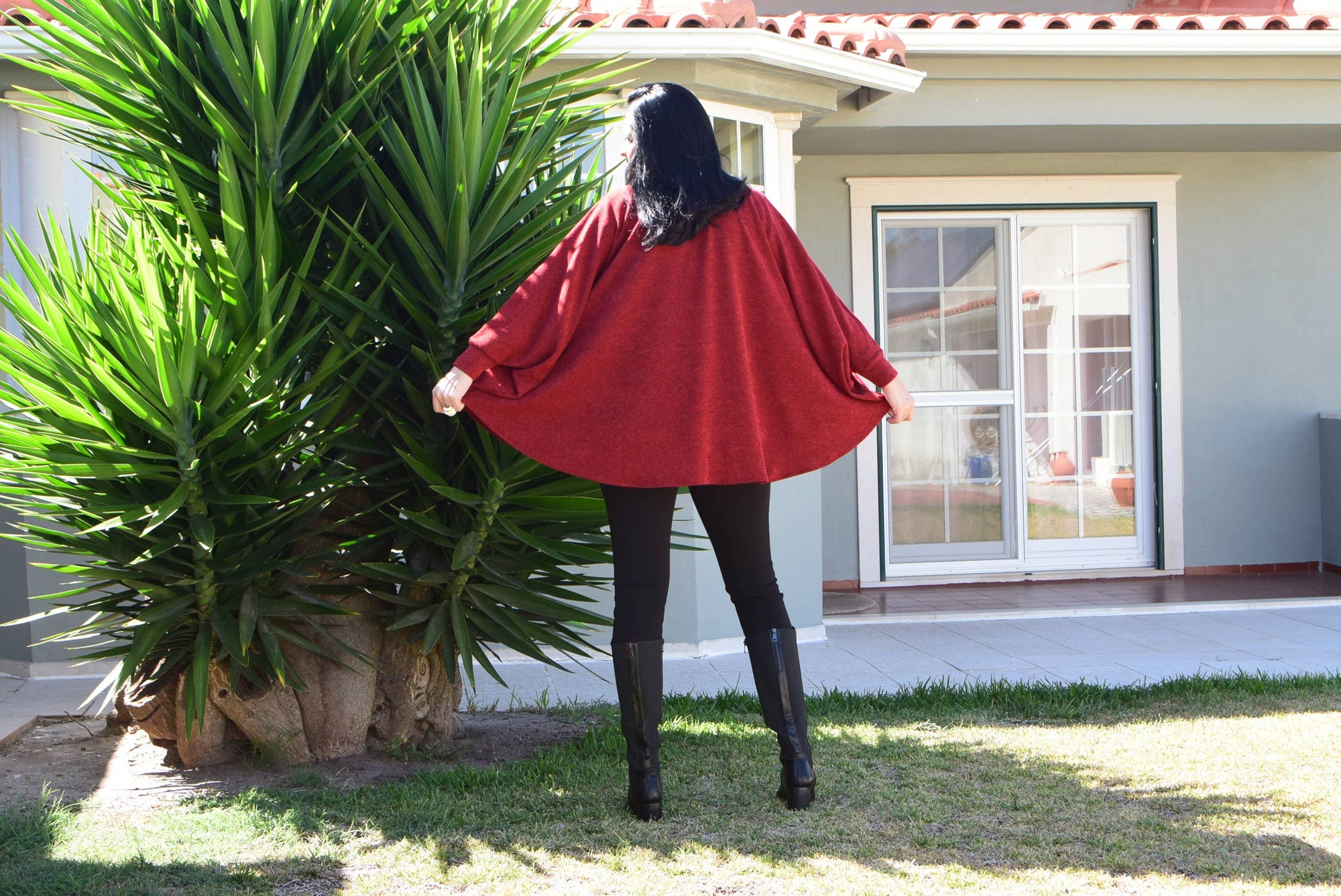 Poncho chaud grande taille Ruth/Tailles L à 7XL