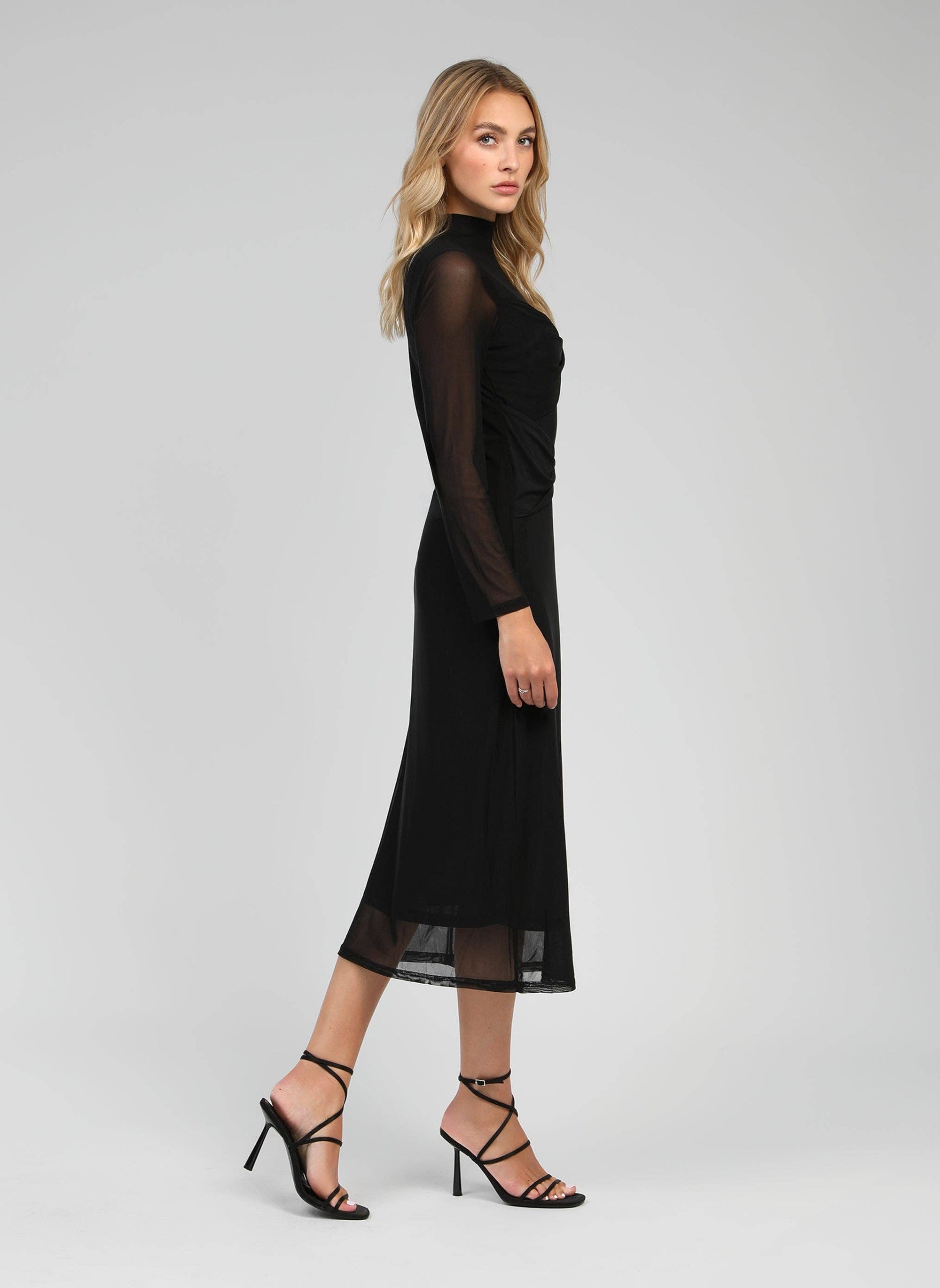 ROBE MIDI EBASILE noir