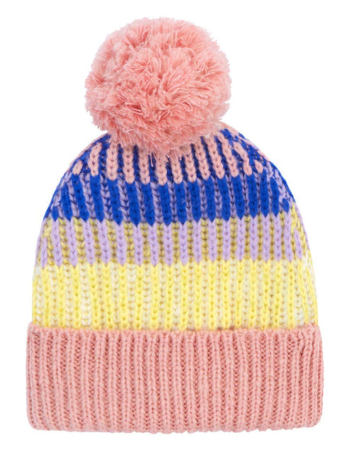 Bonnet à Rayures Phoebe - Rose