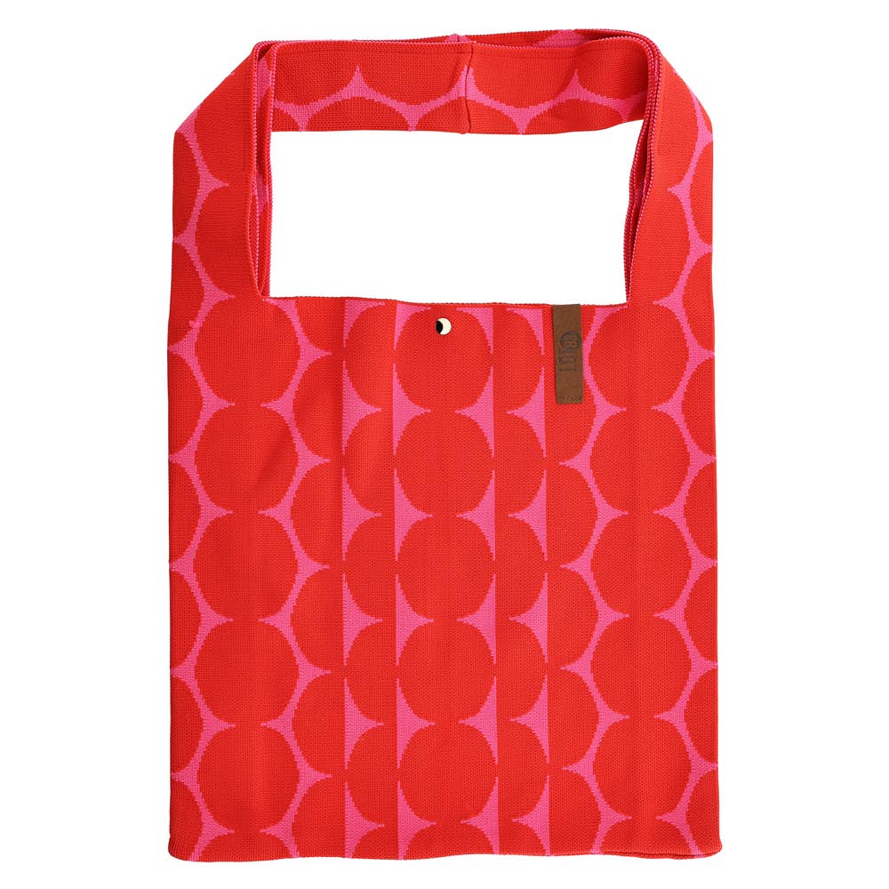 Sac shopping Loïs pois Rouge & Fuchsia
