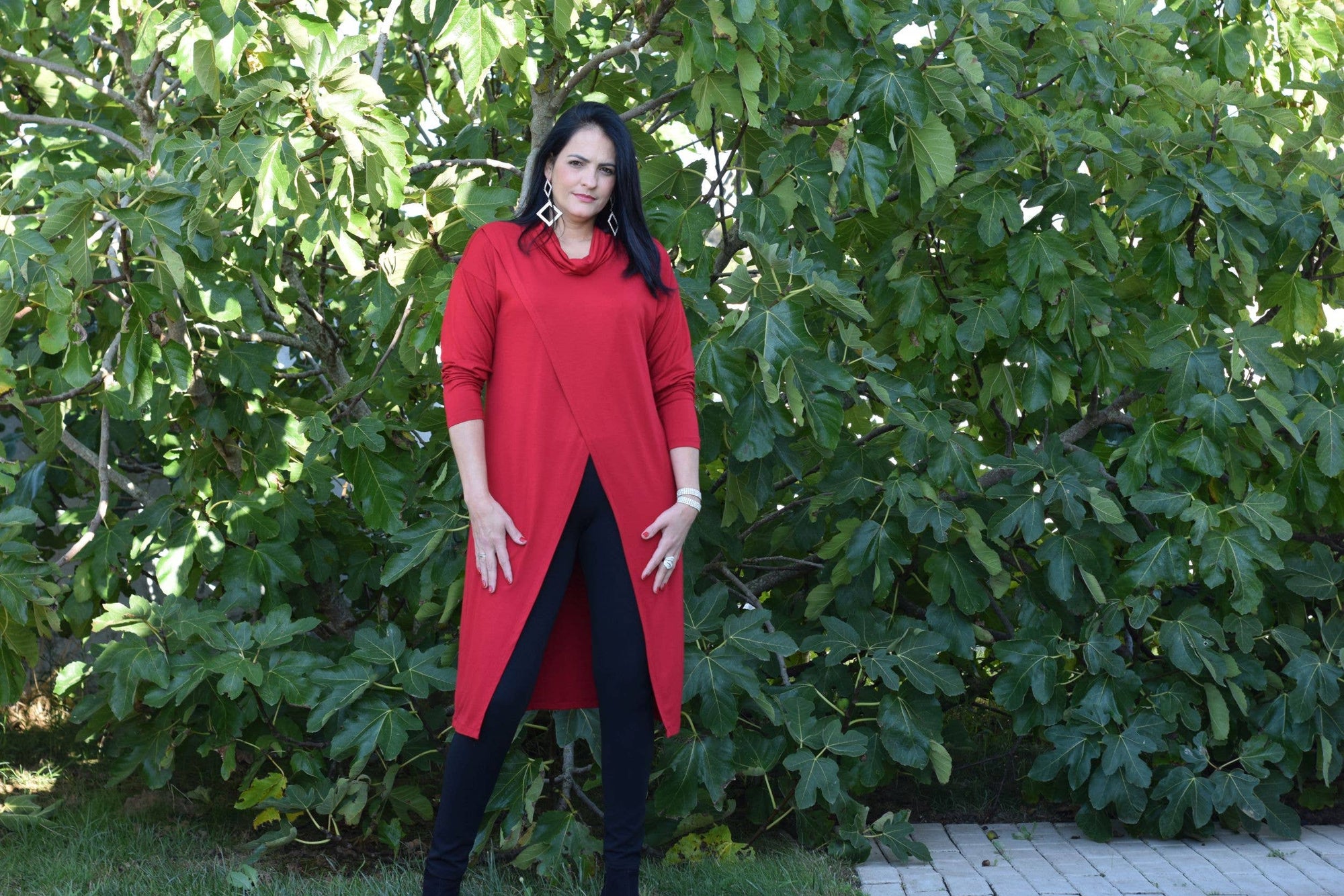 Tunique Rebecca - L à 6XL/Tunique longue/Col roulé