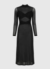 ROBE MIDI EBASILE noir