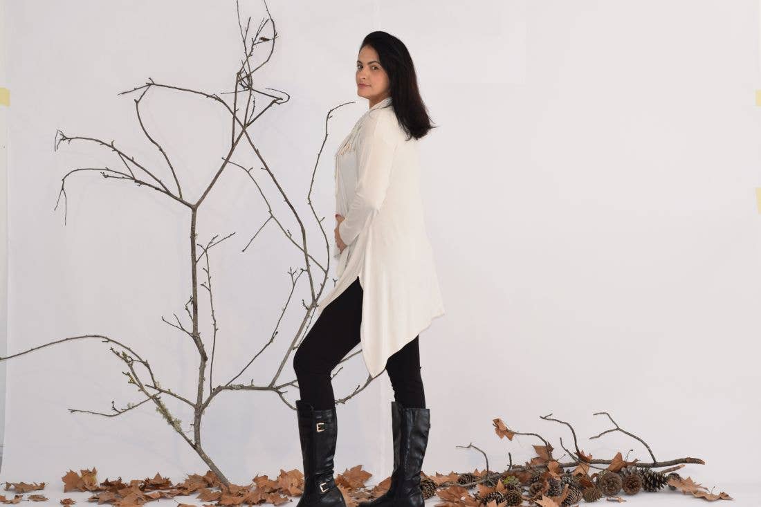 Tunique Leticia avec collier - L à 6TL/Tunique asymétrique