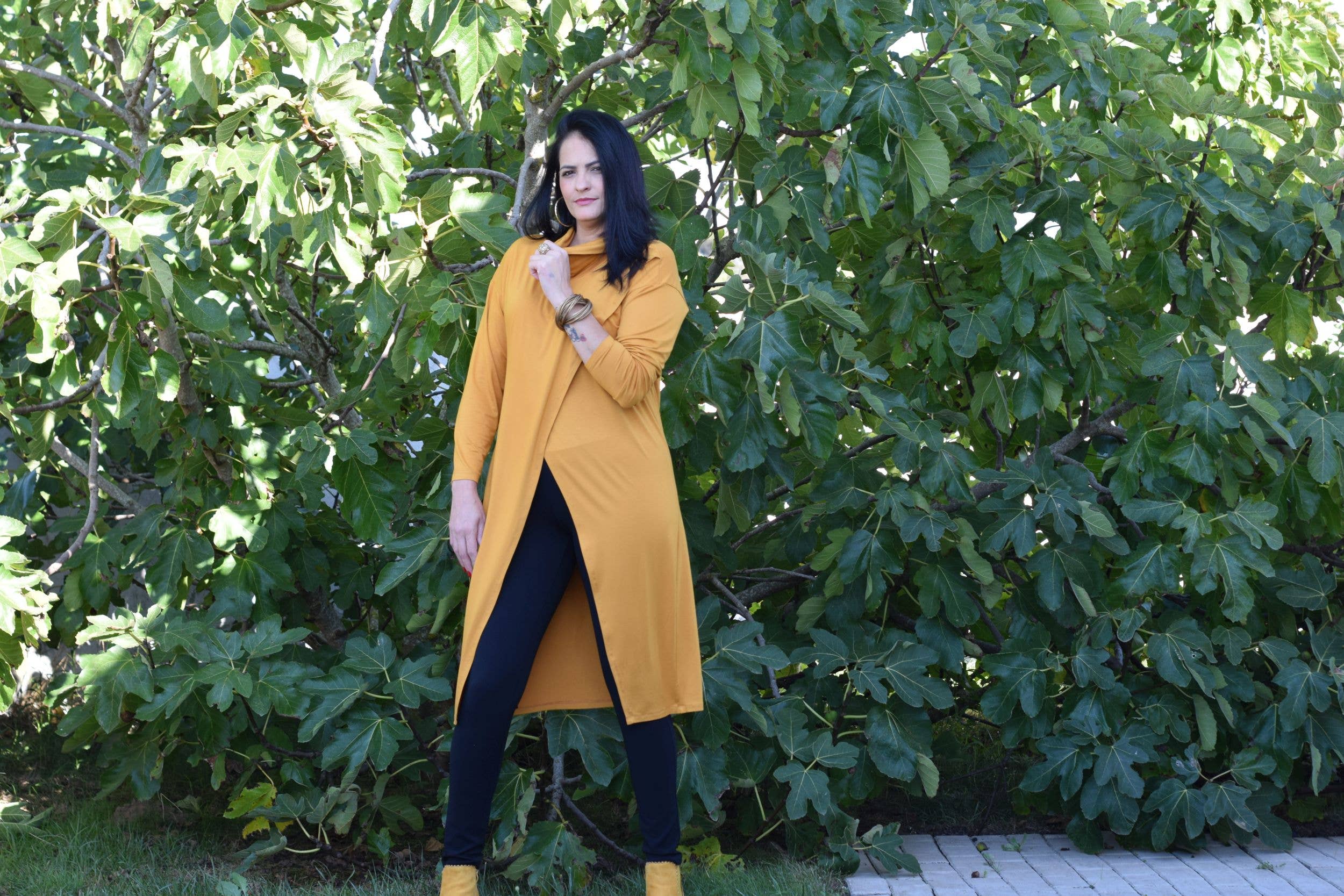 Tunique Rebecca - L à 6XL/Tunique longue/Col roulé