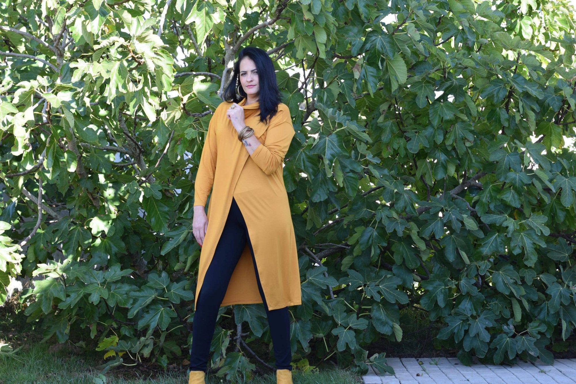 Tunique Rebecca - L à 6XL/Tunique longue/Col roulé