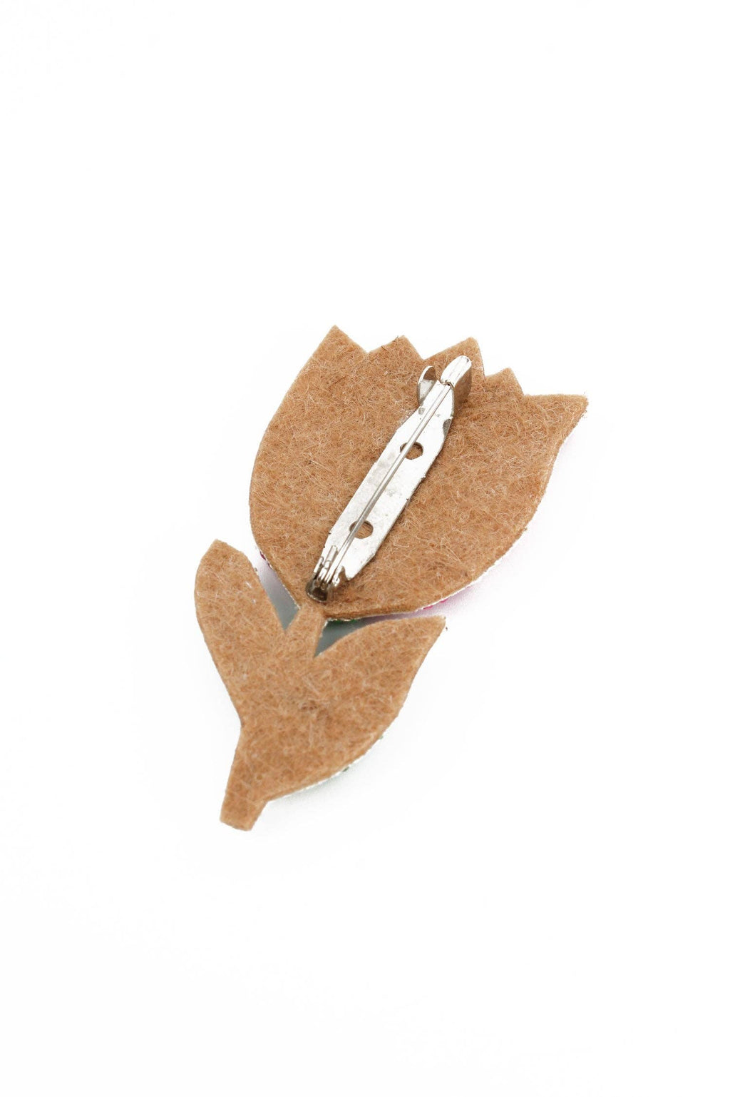 BROCHE TULIPE ROSE