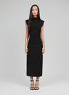 ROBE MIDI ELODIA noir
