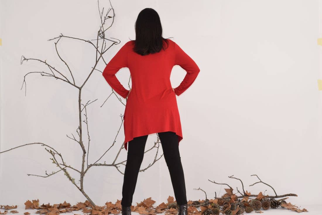 Tunique Leticia avec collier - L à 6TL/Tunique asymétrique