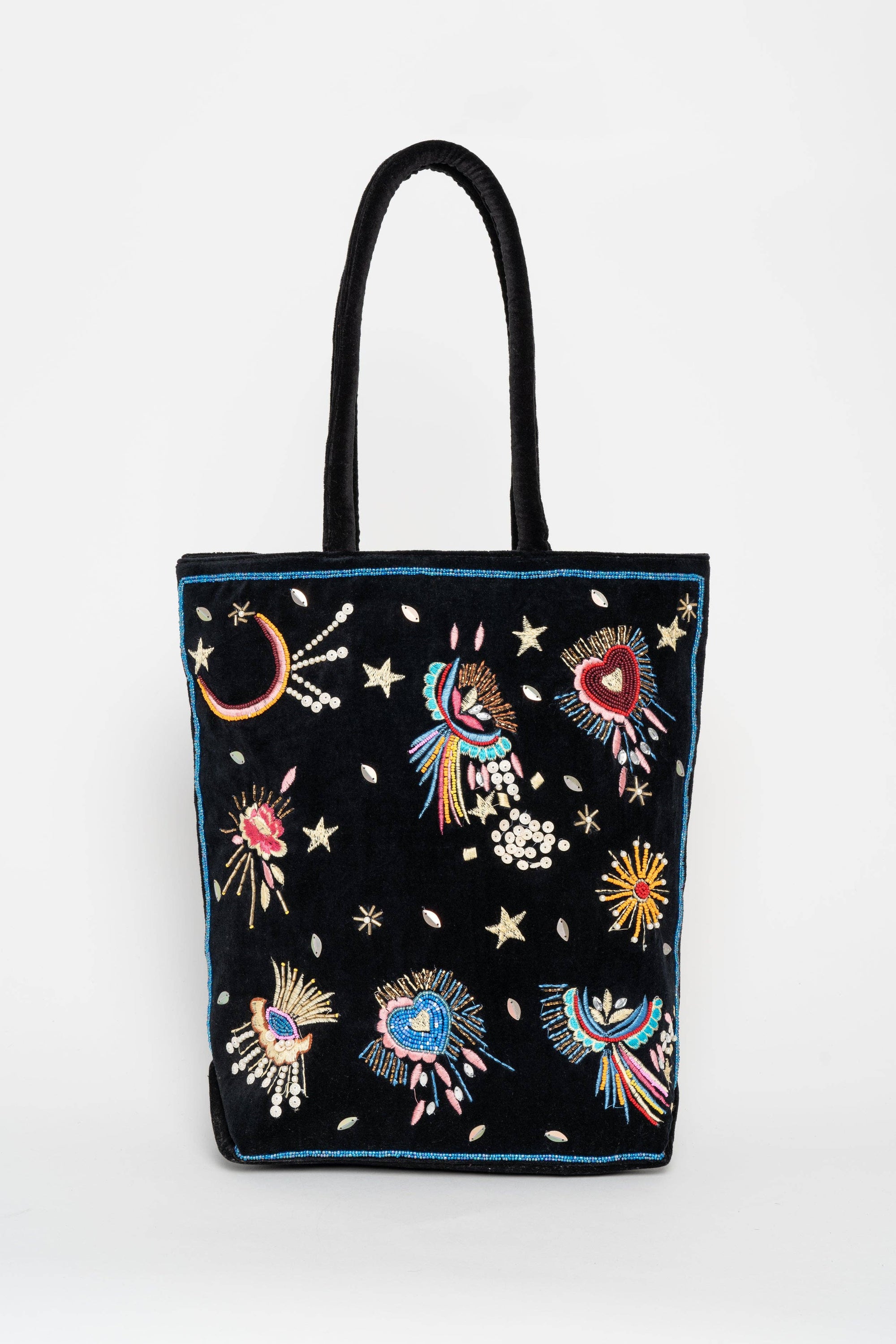 SHOPPER STELAR VELOURS NOIR