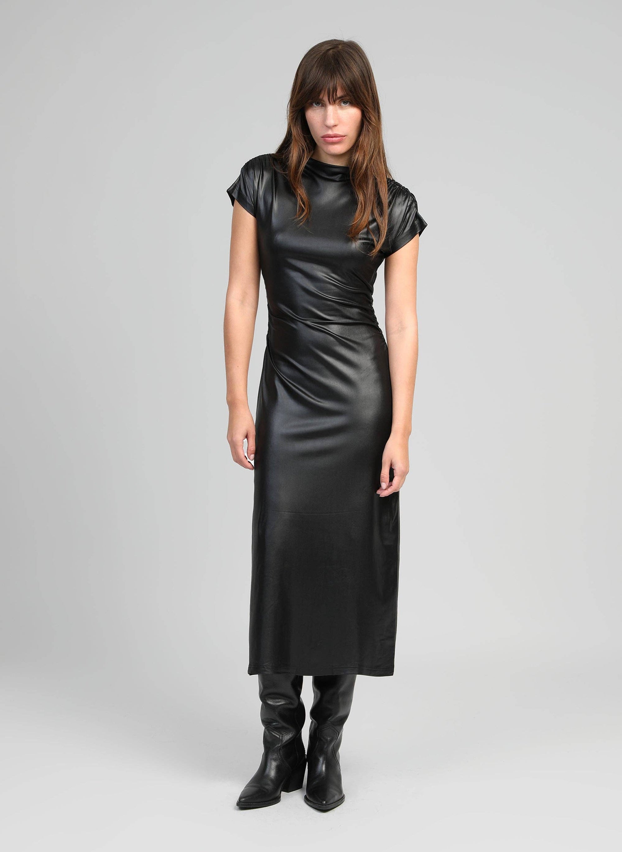 ROBE LONGUE ENOLIA noir