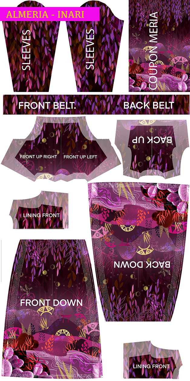 Robe longue imprimée ALMÉRIA INARI