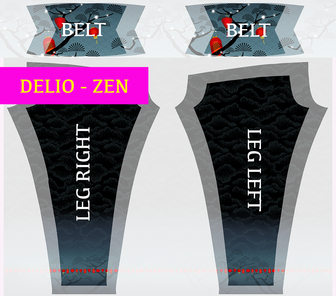 DELIO Natura Amber printed leggings 