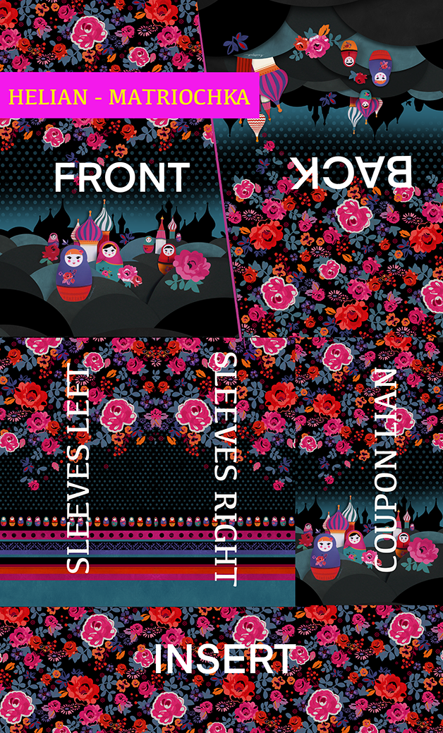 Tunique imprimée HÉLIAN MATRIOCHKA