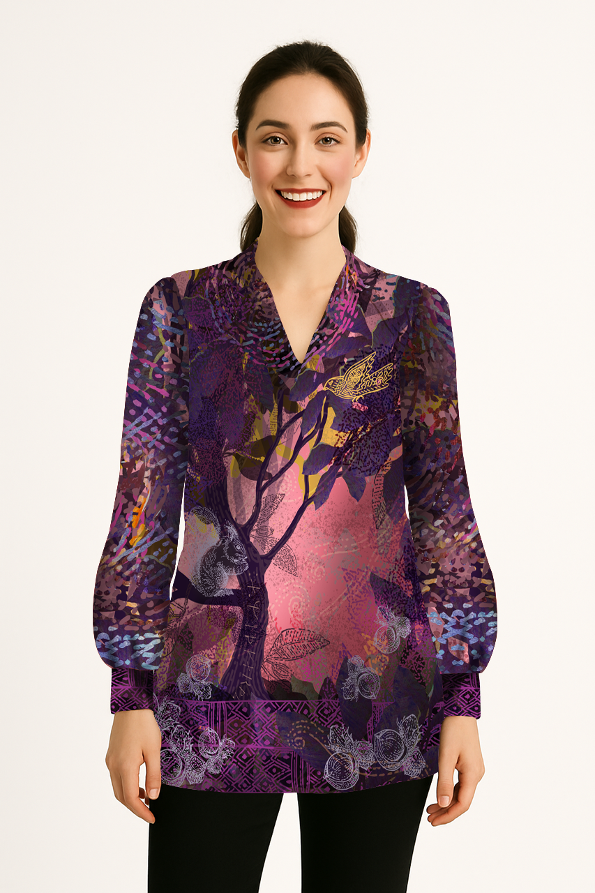 DELIO Natura Amber printed leggings 