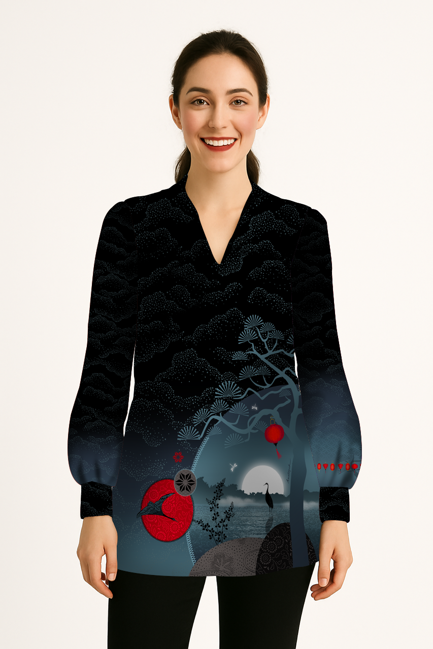 Tunique imprimée HÉLIAN ZEN