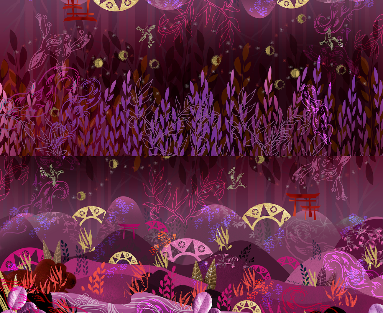 Poncho imprimé MILOU INARI