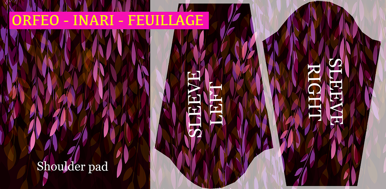 Robe trapèze imprimée ORFÉO INARI FEUILLAGES