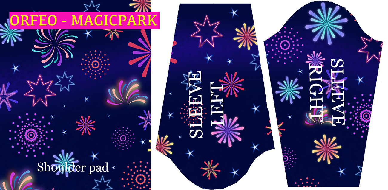 Robe trapèze imprimée ORFÉO MAGICPARK