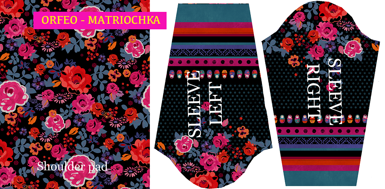 Robe trapèze imprimée ORFÉO MATRIOCHKA