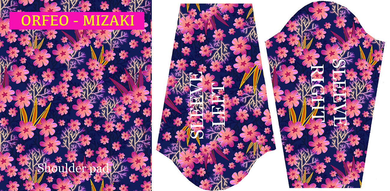 Robe trapèze imprimée ORFÉO MIZAKI KIRO