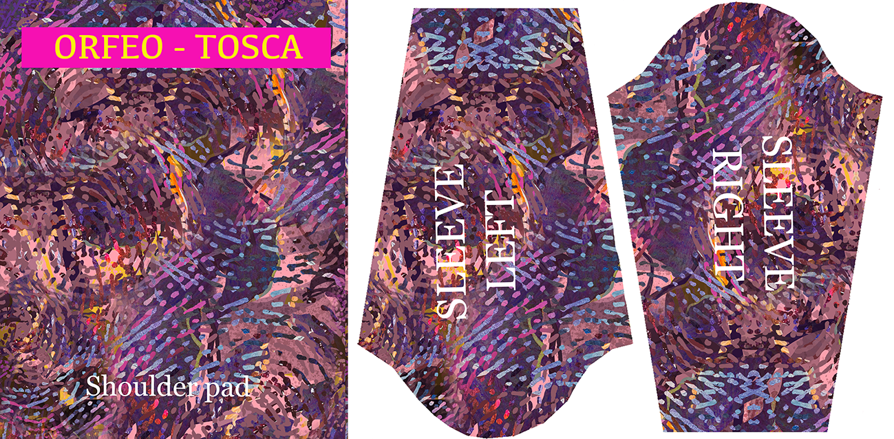 Robe trapèze imprimée ORFÉO TOSKA