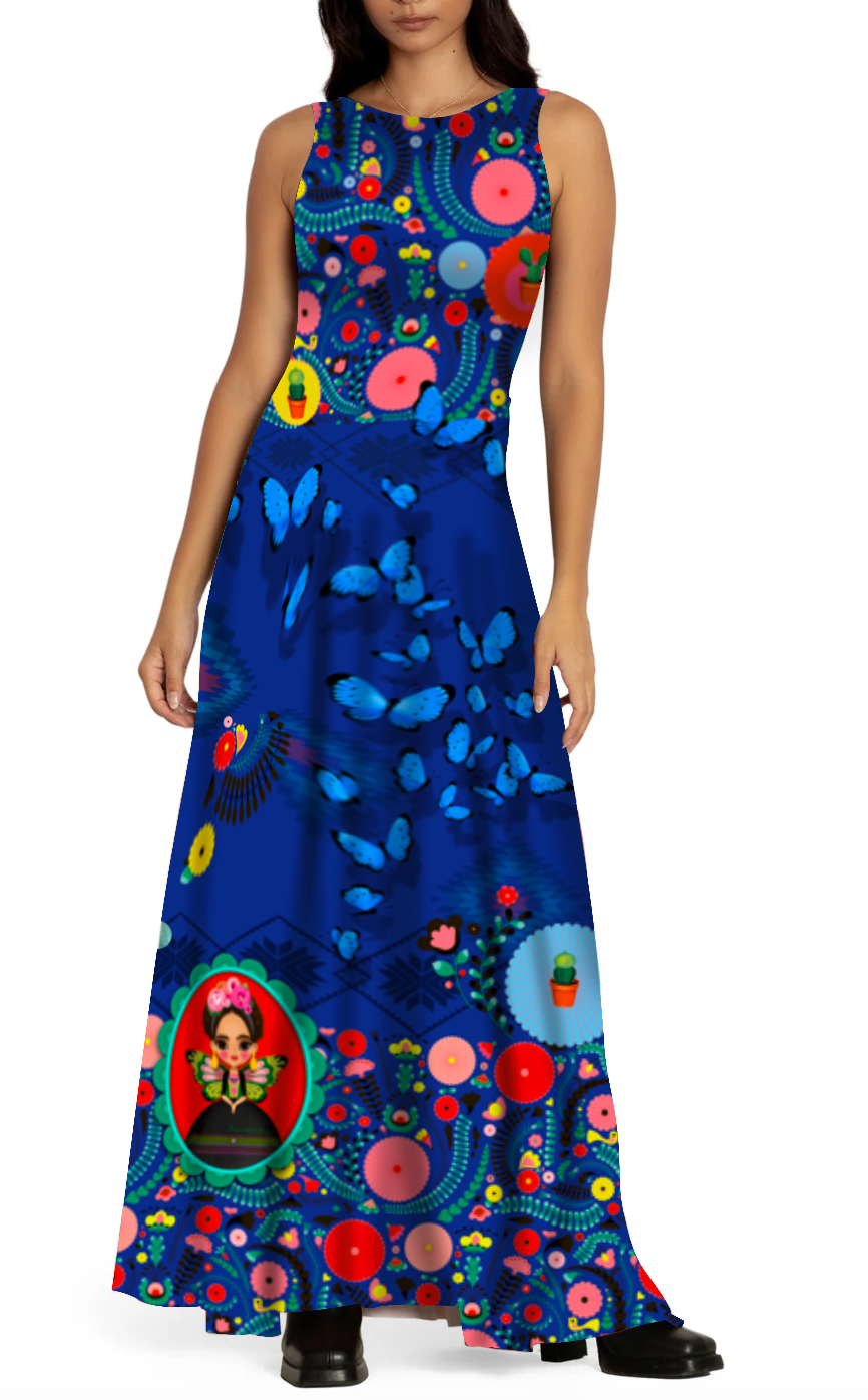 Robe longue résille  CALIDORA FRIDA
