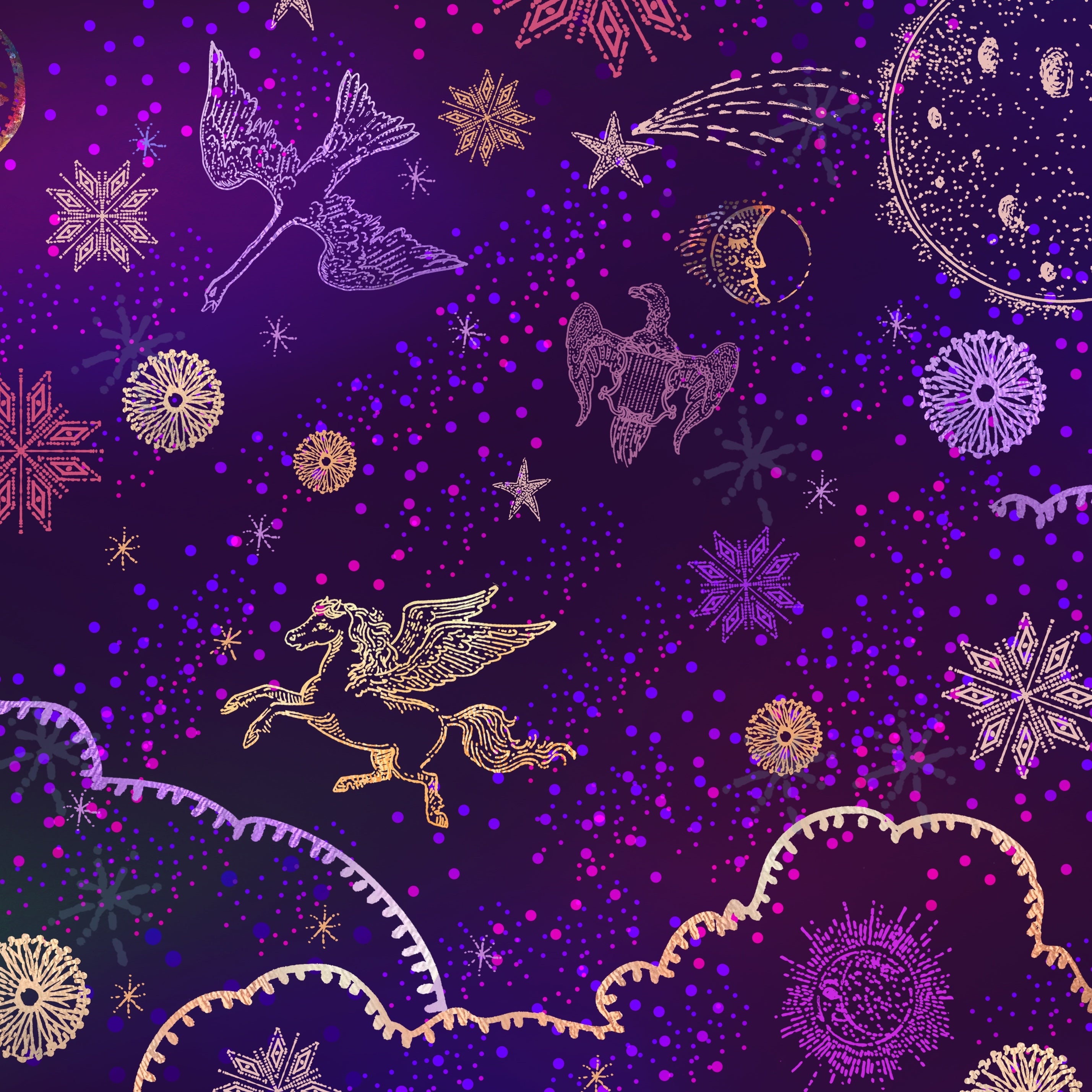 Précommande  Parka imprimée BIANCA CELESTE