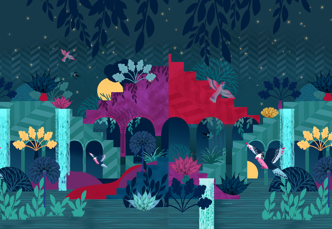 LOZAK BABYLON satin fabric