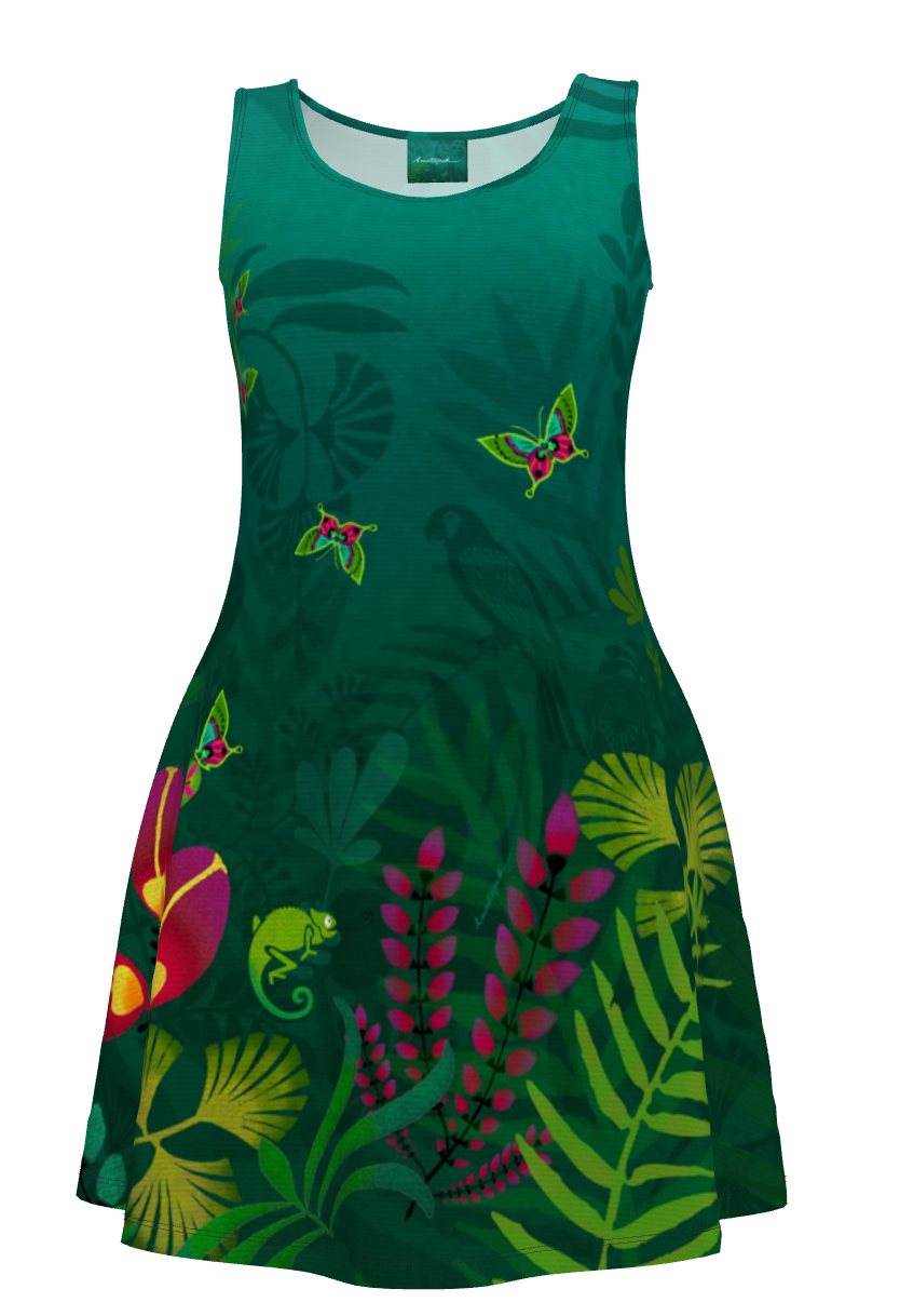 Robe patineuse VIDYA TROPIQUE